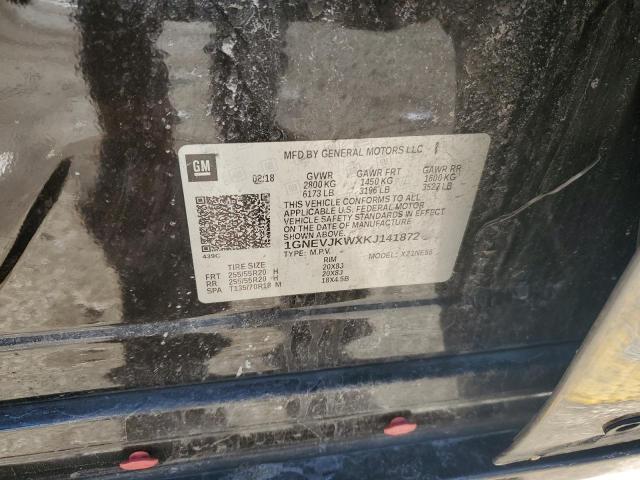 2019 CHEVROLET TRAVERSE H 1GNEVJKWXKJ141872