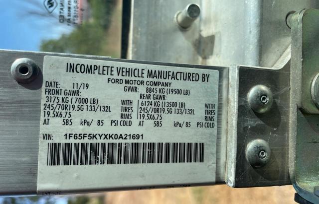 2019 FORD F59 1F65F5KYXK0A21691
