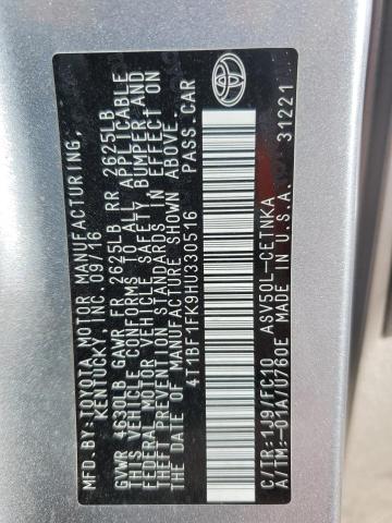 2017 TOYOTA CAMRY LE - 4T1BF1FK9HU330516