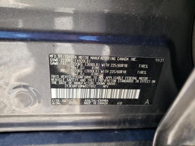 2021 TOYOTA RAV4 XSE - 2T3E6RFV8MW027802