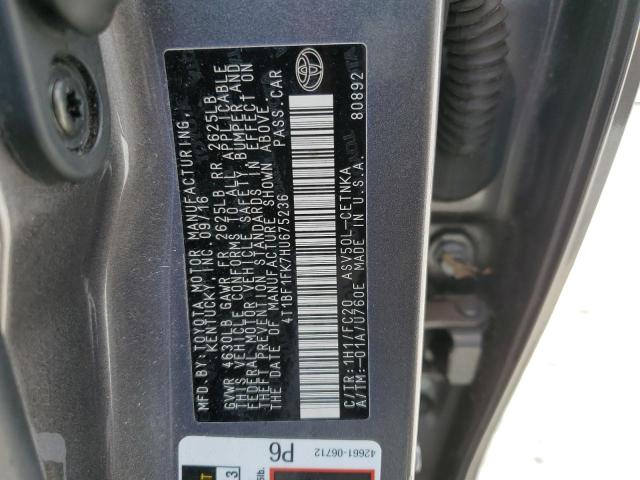 2017 TOYOTA CAMRY LE 4T1BF1FK7HU675236