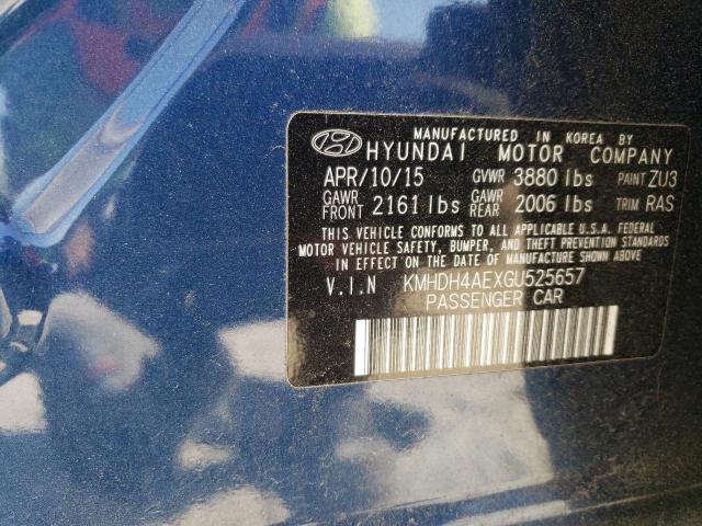 2016 HYUNDAI ELANTRA SE - KMHDH4AEXGU525657