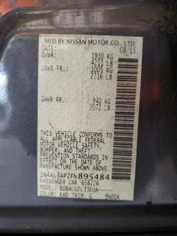 2015 NISSAN ALTIMA 2.5 - 1N4AL3AP2FN895484