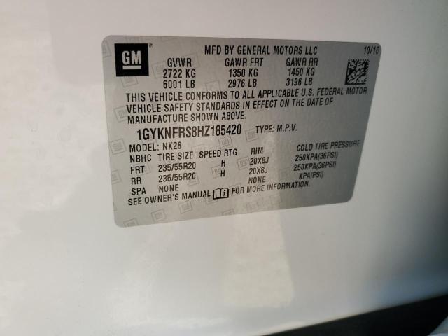 2017 CADILLAC XT5 PLATIN - 1GYKNFRS8HZ185420