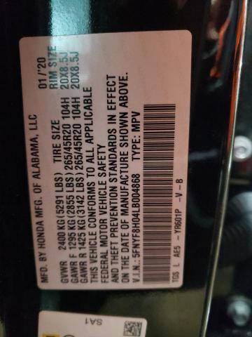 2020 HONDA PASSPORT E - 5FNYF8H04LB004868