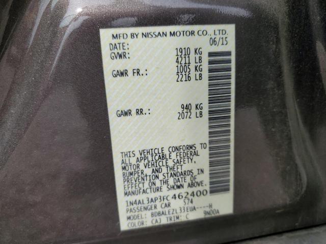 2015 NISSAN ALTIMA 2.5 - 1N4AL3AP3FC462400