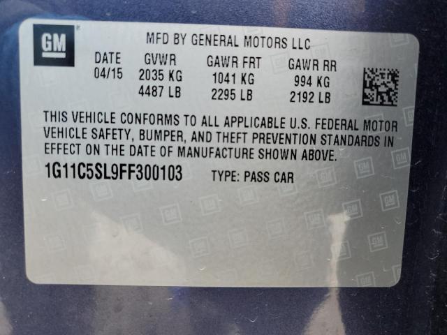 2015 CHEVROLET MALIBU 1LT - 1G11C5SL9FF300103