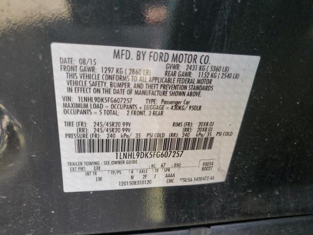 2015 LINCOLN MKS 1LNHL9DK5FG607257