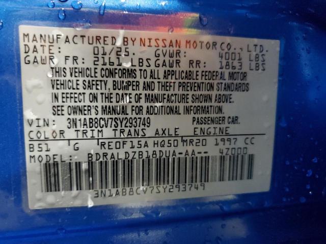 2025 NISSAN SENTRA SV - 3N1AB8CV7SY293749