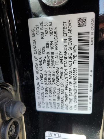2021 HONDA CR-V EX - 2HKRW2H51MH633553