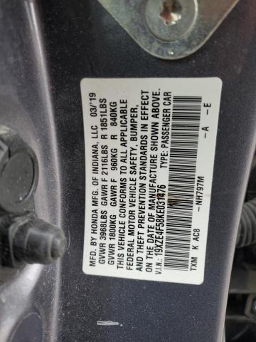 2019 HONDA INSIGHT EX - 19XZE4F58KE031476