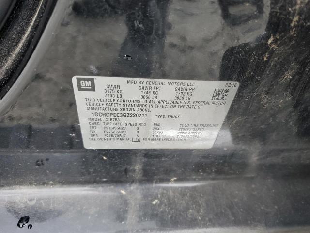 2016 CHEVROLET SILVERADO - 1GCRCPEC3GZ229711