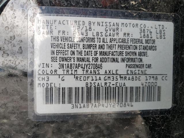 2018 NISSAN SENTRA S - 3N1AB7AP4JY270846