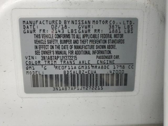 2018 NISSAN SENTRA S - 3N1AB7AP1JY272215