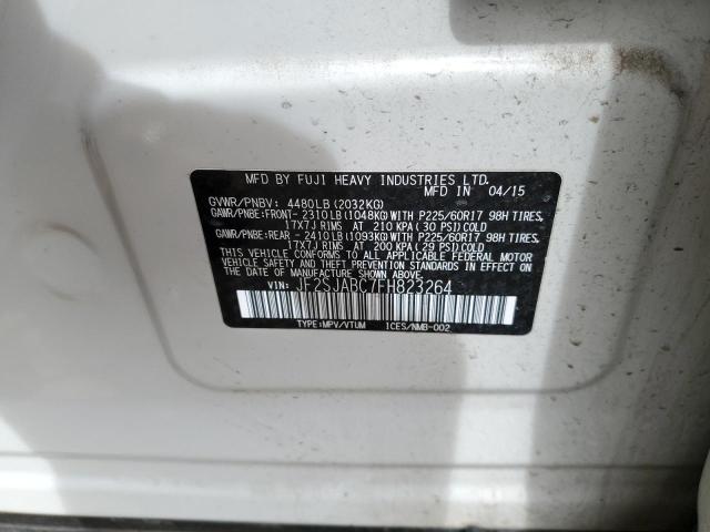 2015 SUBARU FORESTER 2 - JF2SJABC7FH823264