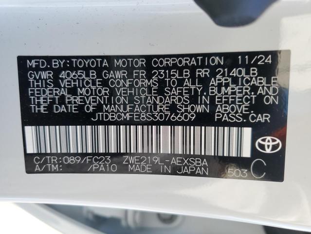 2025 TOYOTA COROLLA LE JTDBCMFE8S3076609