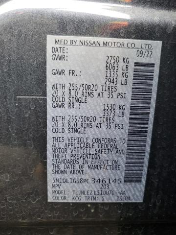 2023 INFINITI QX60 SENSO 5N1DL1GS8PC346145