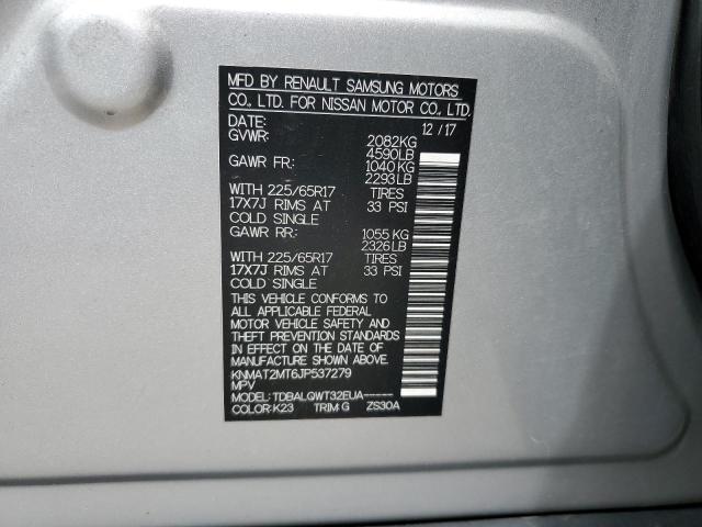 2018 NISSAN ROGUE S KNMAT2MT6JP537279