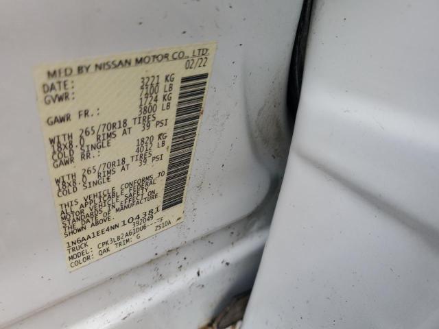 2022 NISSAN TITAN S - 1N6AA1EE4NN104381