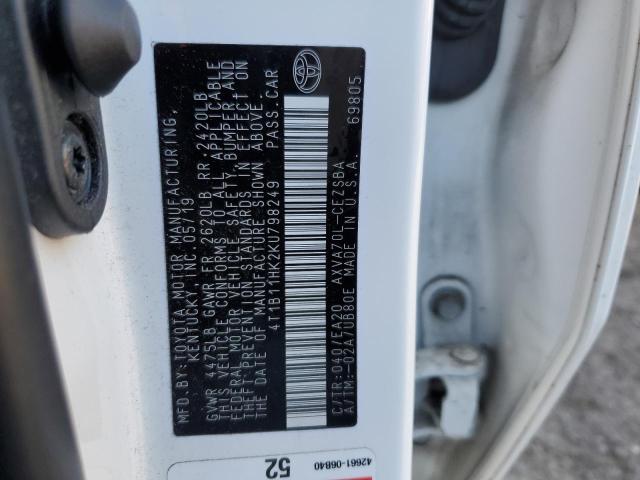 2019 TOYOTA CAMRY L - 4T1B11HK2KU798249