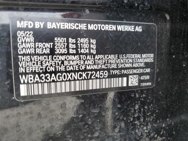 2022 BMW 530XE WBA33AG0XNCK72459