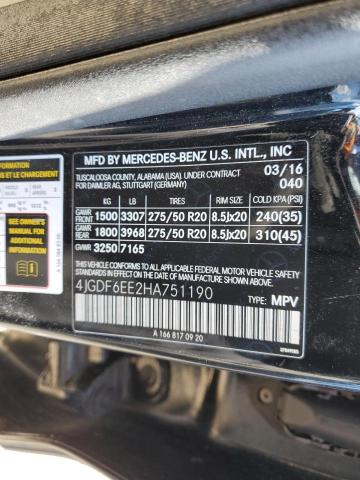2017 MERCEDES-BENZ GLS 450 4M - 4JGDF6EE2HA751190