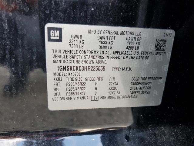 2017 CHEVROLET TAHOE K150 - 1GNSKCKC3HR225068