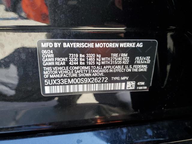2025 BMW X7 M60I 5UX33EM00S9X26272