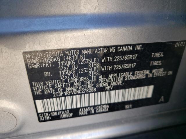 2022 TOYOTA RAV4 XLE - 2T3P1RFV0NC278288