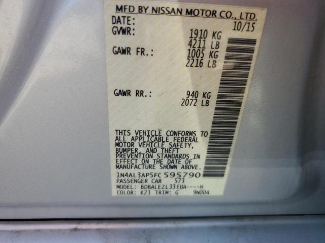 2015 NISSAN ALTIMA 2.5 - 1N4AL3AP5FC595790