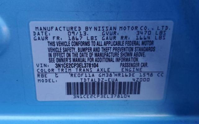 2014 NISSAN VERSA NOTE - 3N1CE2CP3EL378104