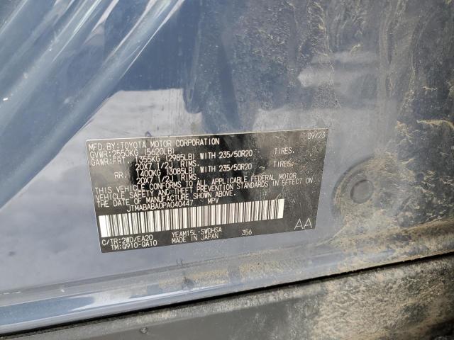 2023 SUBARU SOLTERRA P JTMABABA0PA040447