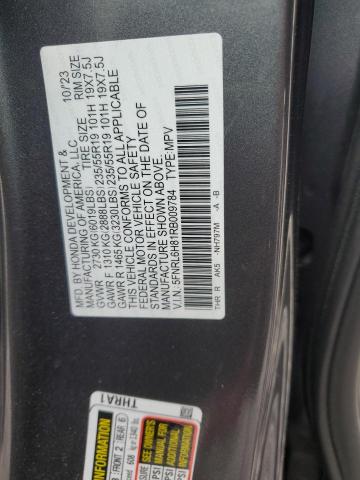 2024 HONDA ODYSSEY TO 5FNRL6H81RB009784