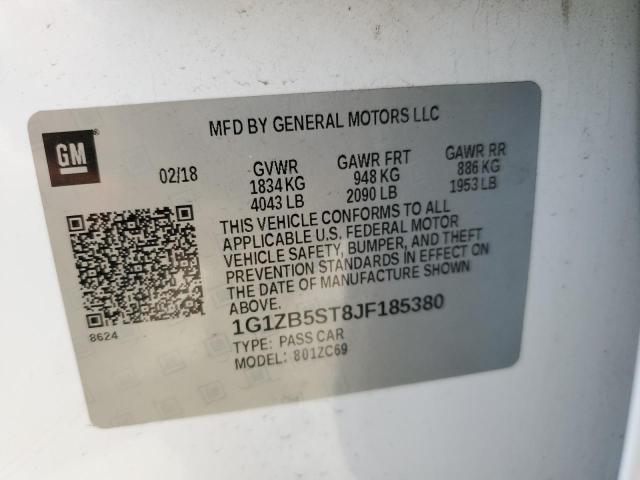 2018 CHEVROLET MALIBU LS - 1G1ZB5ST8JF185380