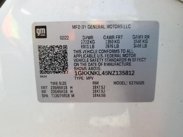2022 GMC ACADIA SLE - 1GKKNKL45NZ135812