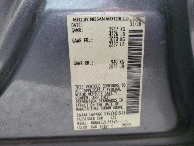 2016 NISSAN ALTIMA 2.5 - 1N4AL3AP4GC160650