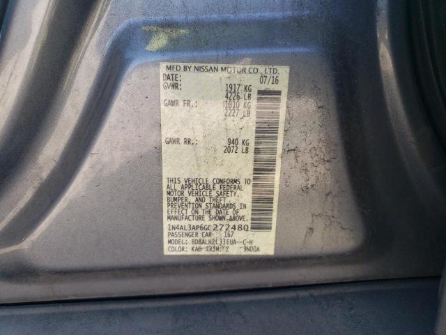 2016 NISSAN ALTIMA 2.5 - 1N4AL3AP6GC272480