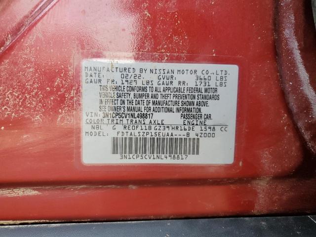 2022 NISSAN KICKS SV - 3N1CP5CV1NL498817