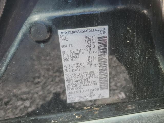 5N1AT2MT8LC747498 2020 NISSAN ROGUE