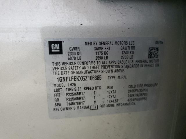 2016 CHEVROLET EQUINOX LT - 1GNFLFEKXGZ106385