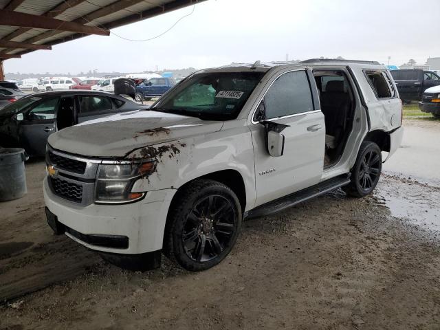 CHEVROLET TAHOE C150 2015 white 4dr spor gas 1GNSCBKC6FR606384 photo #1