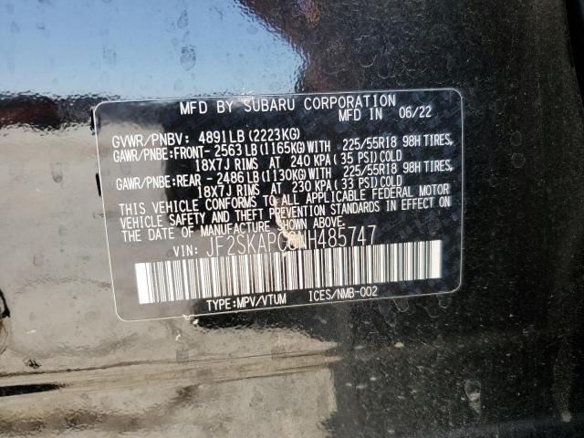 2022 SUBARU FORESTER L - JF2SKAPC6NH485747