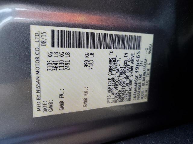 2016 NISSAN MAXIMA 3.5 - 1N4AA6AP6GC396465