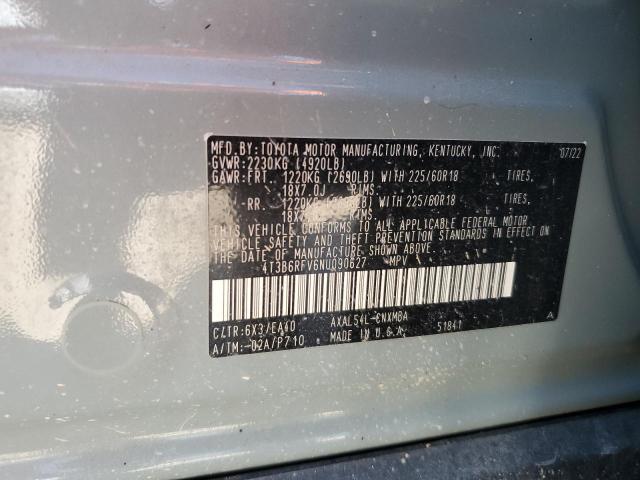 2022 TOYOTA RAV4 XLE P - 4T3B6RFV6NU090627