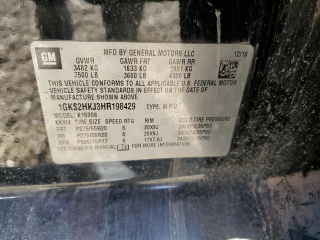 2017 GMC YUKON XL D - 1GKS2HKJ3HR198429