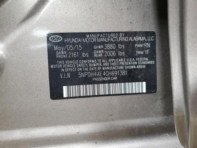 2016 HYUNDAI ELANTRA SE - 5NPDH4AE4GH691381