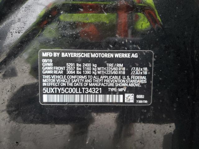 2020 BMW X3 XDRIVE3 - 5UXTY5C00LLT34321