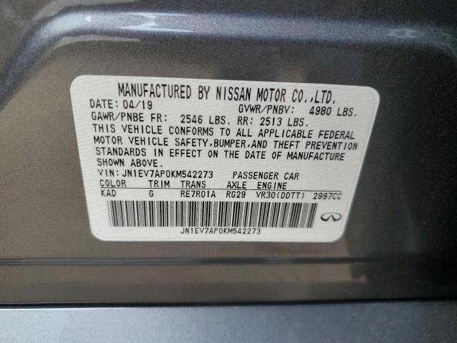 2019 INFINITI Q50 LUXE - JN1EV7AP0KM542273