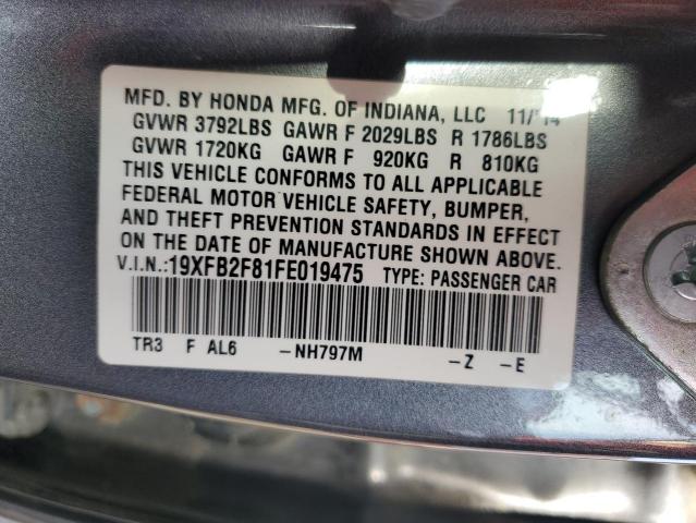 2015 HONDA CIVIC EX - 19XFB2F81FE019475