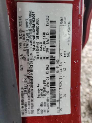 2017 FORD FIESTA SE - 3FADP4BJXHM163067